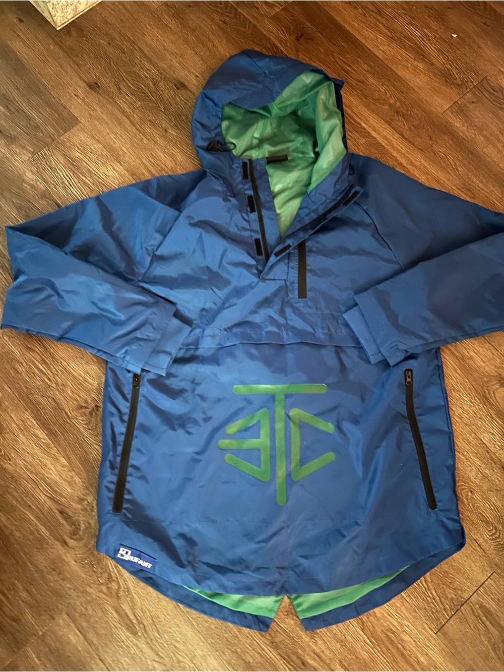 Etcetera Marcus Trufant Blue Pullover Anorak